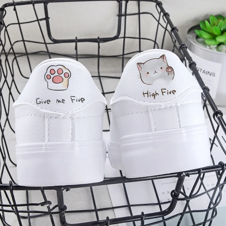 

Female 2018 Spring New Korean Version Of The Wild Flat Bottom Shoes Casual Summer Student Shoes Breathable White Shoes