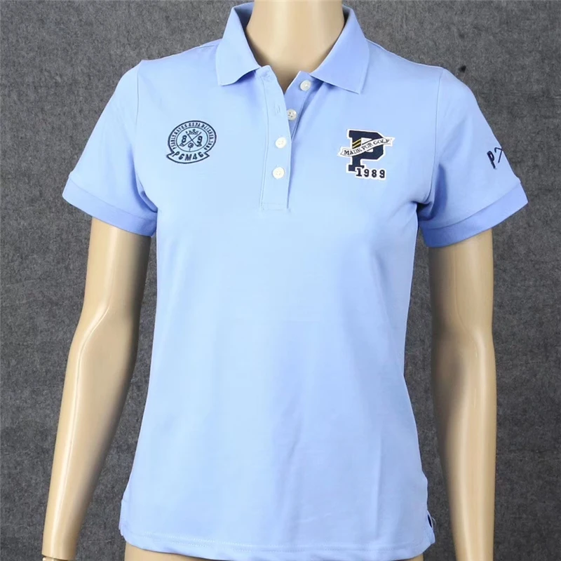 Новые 3 цвета красивые женские жемчужные ворота гольф футболки быстросохнущая одежда для гольфа тренировочные футболки спортивные товары