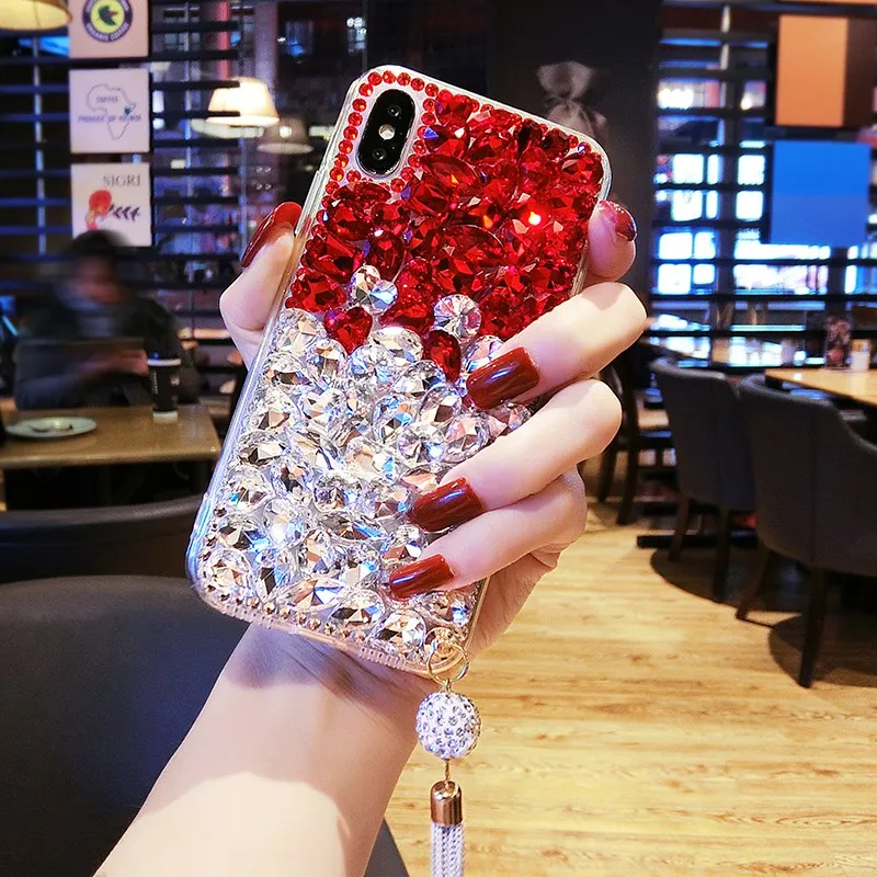 Роскошные Чехлы со стразами для Huawei Mate 20 Pro Lite Nova 4 3i 3 P30 10 Honor V20 8A 8C Женский Стильный