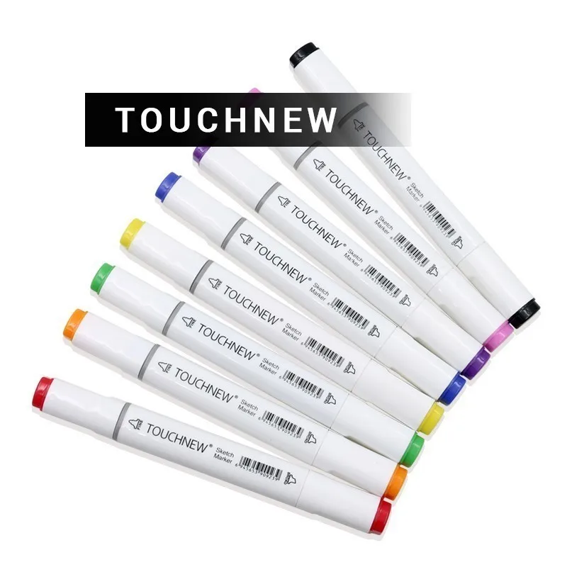 

Best TOUCHNEW 60 80 pics/lot brand art pen oily alcohol Double Headed Professional Design painting Artist Sketch marker