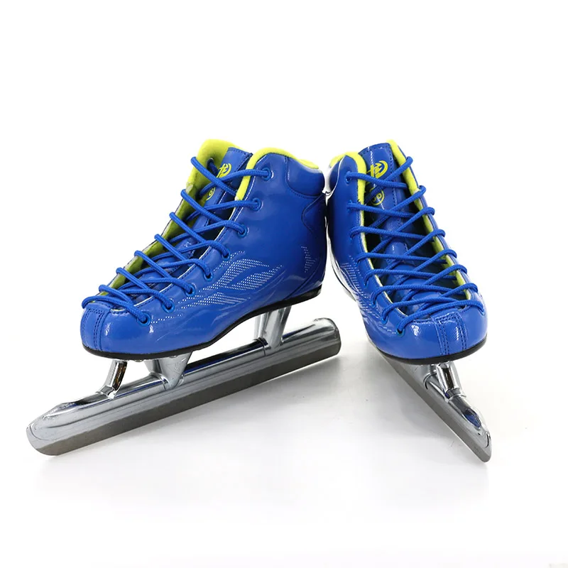 Japy تزلج بلو راي سرعة الجليد شفرة أحذية التزلج المعادن طويل أنبوب سكين سباق الزلاجات مريحة الدافئة Patines