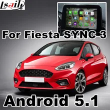 Caja de navegación GPS Android para Ford Fiesta caja de interfaz de vídeo, etc SONY SYNC 3 espejo enlace youtube play waze iGO de visión trasera