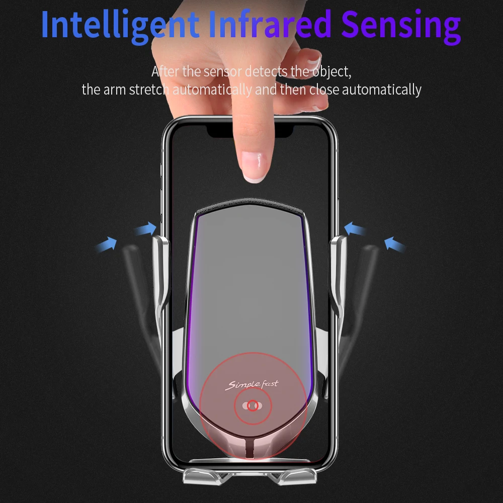 Essager 10W Qi Auto Drahtlose Ladegerät Für iPhone 11 Pro Samsung Xiao mi mi Induktion Schnelle Dra