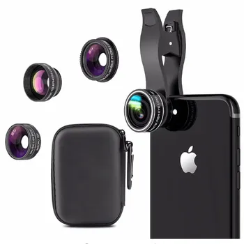 

Phone Lens kit 0.45x Super Wide Angle & 12.5x Super Macro Lens HD Camera Lentes for iPhone 6 7 8 PLUS Samsung Xiaomi