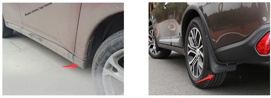 

For Mitsubishi Outlander 2015 2016 Mud Guard Mudguards Splash Flaps 4pcs / set