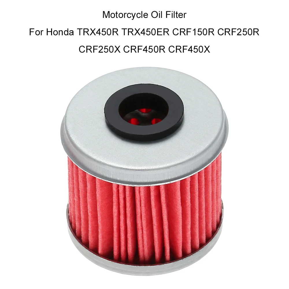 

Motorcycle Oil Filter For Honda TRX450R TRX450ER CRF150R CRF250R CRF250X CRF450R CRF450X