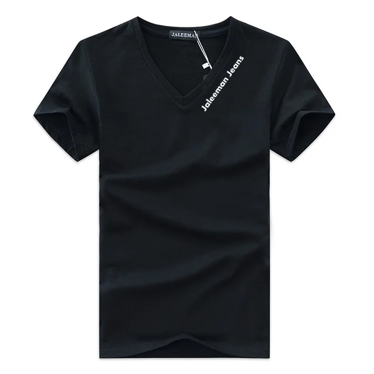 Специальное предложение, мужские футболки с v-образным вырезом размера плюс S-5xl, мужские летние футболки с коротким рукавом, брендовая мужская одежда