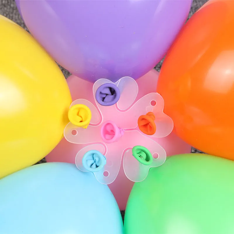10 шт., Цветочные шары, декоративные аксессуары, зажим сливы, практичный, для дня рождения, свадьбы, вечеринки, Балон, пластиковый зажим, глобус, шар