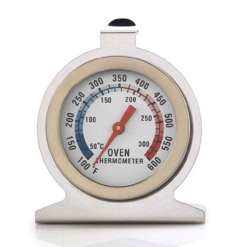

50-300 Celsius Kitchen Stainless Steel Thermometer for Baking Oven Mini Round Clock-shaped Cake Cooking Temperature Gauge Tool