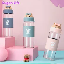 Новая горячая Бадди Медведь открытый стаканчик воды очки для офиса бутылка для питьевой воды Мода Мультфильм Подарочная кружка можно настроить