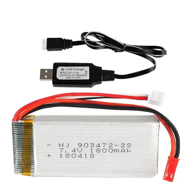 7,4 В 1500 мАч 1800 мАч Lipo батарея для WLtoys V913 L959 L969 L979 L202 L212 пульт дистанционного управления автомобилями HQ955 RC лодка 2S 7,4 В - Цвет: Бургундия