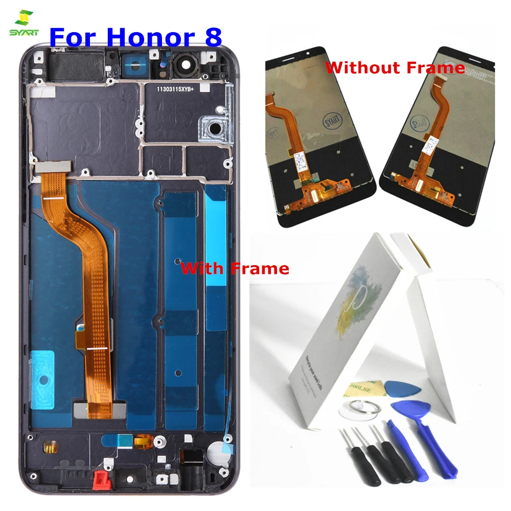 

100% Tested LCD Screen For Huawei Honor 8 Display Touch Screen Complete Digitizer Assembly For Huawei Honor 8 FRD-L19 FRD-L09