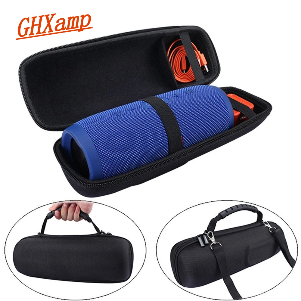 

GHXAMP Cover Case for Charge 3 Case Wireless Bluetooth Speakers Travel Carrying Bag Protective Cover Pouch Column Speaker 1PC