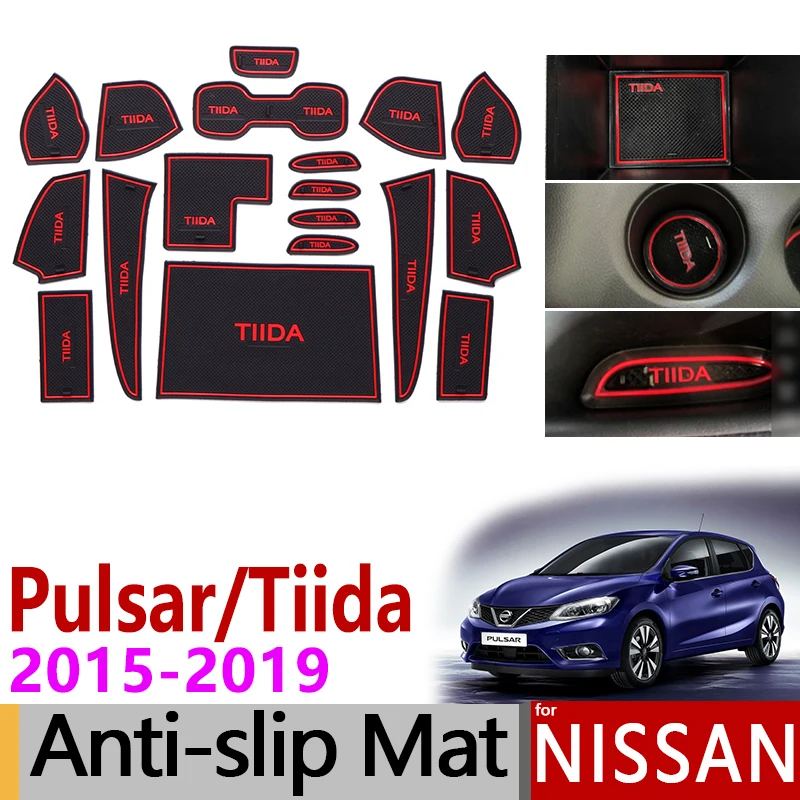 

Anti-Slip Gate Slot Mat Rubber Cup Mat for Nissan Tiida Pulsar C13 2015 2016 2017 2018 2019 Accessories Stickers Non-Silp Pad