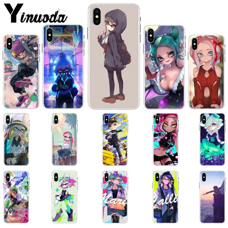 

Yinuoda Splatoon Custom Photo Soft Phone Case for Apple iPhone 8 7 6 6S Plus X XS MAX 5 5S SE XR Cover