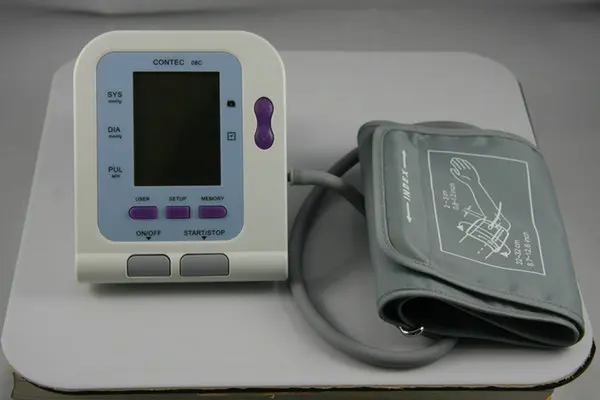CE FDA цифровой монитор крови USB Программное обеспечение CD в комплекте CONTEC08C BP монитор, Тензиометр