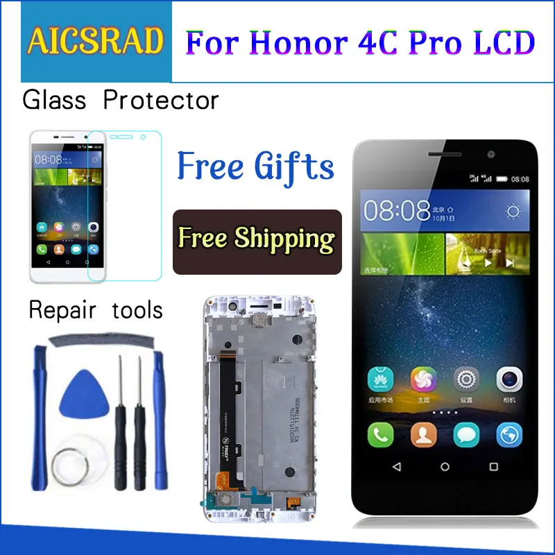 Скидка 5,0 дисплей для HUAWEI Honor 4C Pro TIT L01 сенсорный ЖК экран с рамкой для HUAWEI Y6 Pro замена дисплея