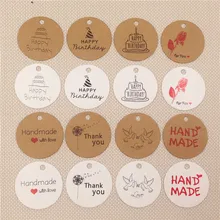 Feliz natal graças você coração amor pendurar etiquetas, diâmetro redondo 3cm artesanato papel cartão etiquetas multi padrão 100 pçs/lote