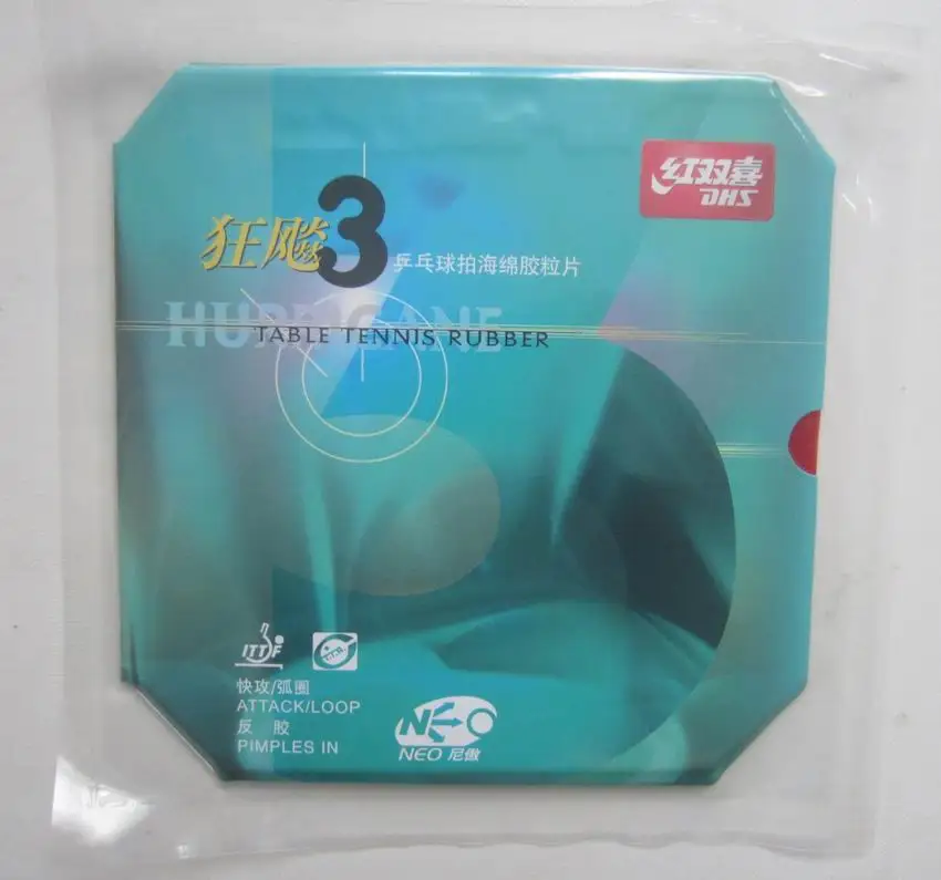 الأصلي dhs neo إعصار 3 البثور في المطاط تنس الطاولة مع الإسفنج جديد! هجوم سريع مع حلقة