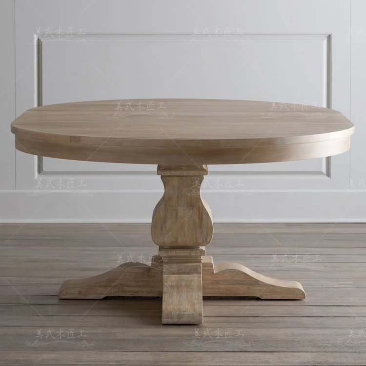 Madera de roble americano mesas de comedor y sillas combinación de american vintage country a hacer.jpg Mesa comedor en maderade 8 sillas