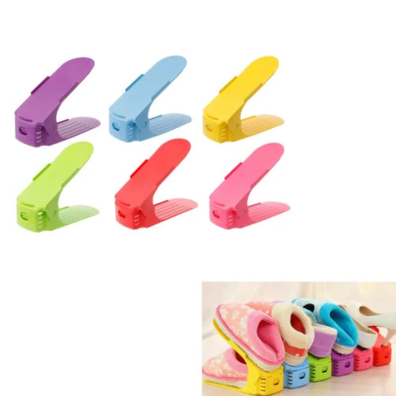 6Pack/Set Useful Shoes Organizer Shoe Slots Space Saver 6Pack/Set Useful Shoes Organizer Shoe Slots Space Saver