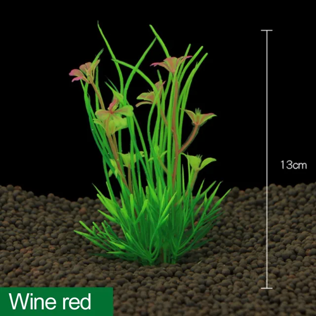 Artificial Aquarium Plants Aquatic Green Plant Aquarium Fish Tank Decoration 13cm Height Decoration Aquarium 3