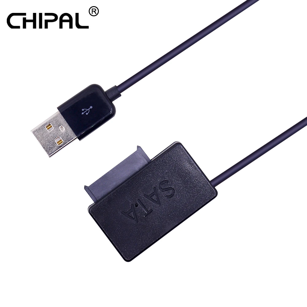 CHIPAL USB 2.0 to 7 6 13Pin Mini SATA II Cable Adapter with LED Indicator for Laptop CD-ROM DVD-ROM HDD Caddy Slimline Drive | Компьютеры