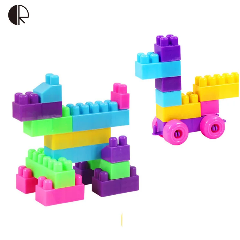 Kids Blocks Toys Retail Plastic Building Blocks Tube Packing Building