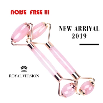 

Crystal Rose Quartz Massager Roller Pink Energy Stone Jade Roller Wrinkle Removal Facial Skin Care Jade Stick Gift Box