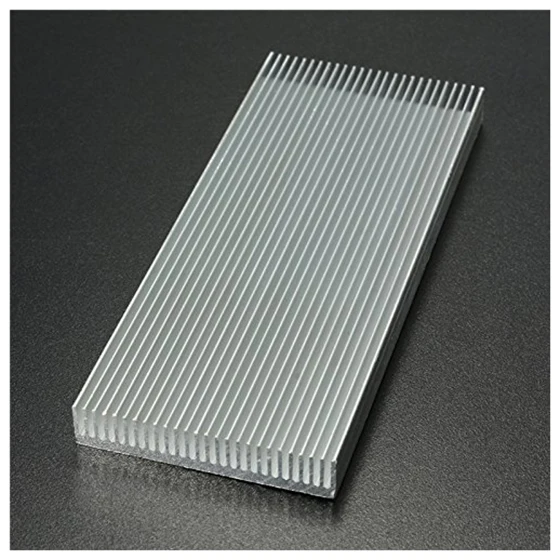 Горячий-алюминиевый теплоотвод для высокомощного светодиодный транзисторного усилителя 100x41x8 мм