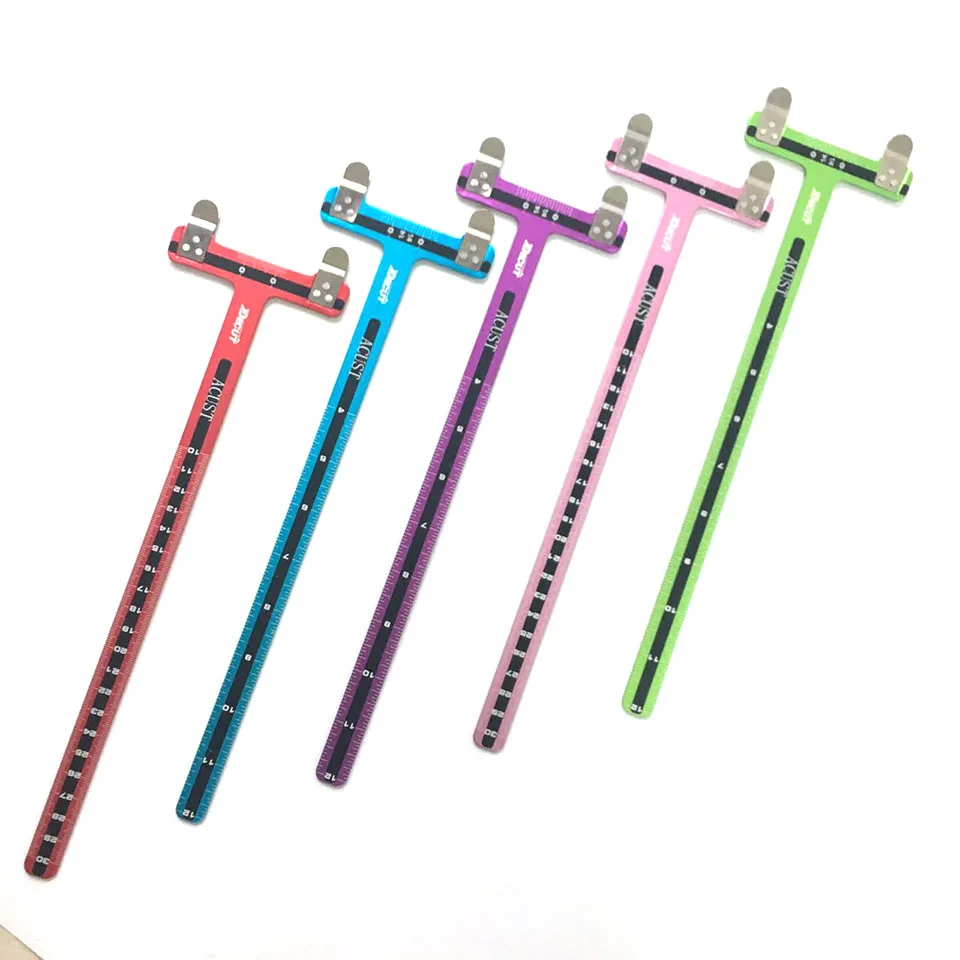 

Decut Aluminum T Square Archery Ruler for Compound Bow Recurve Bow Target Shooting Set 5color