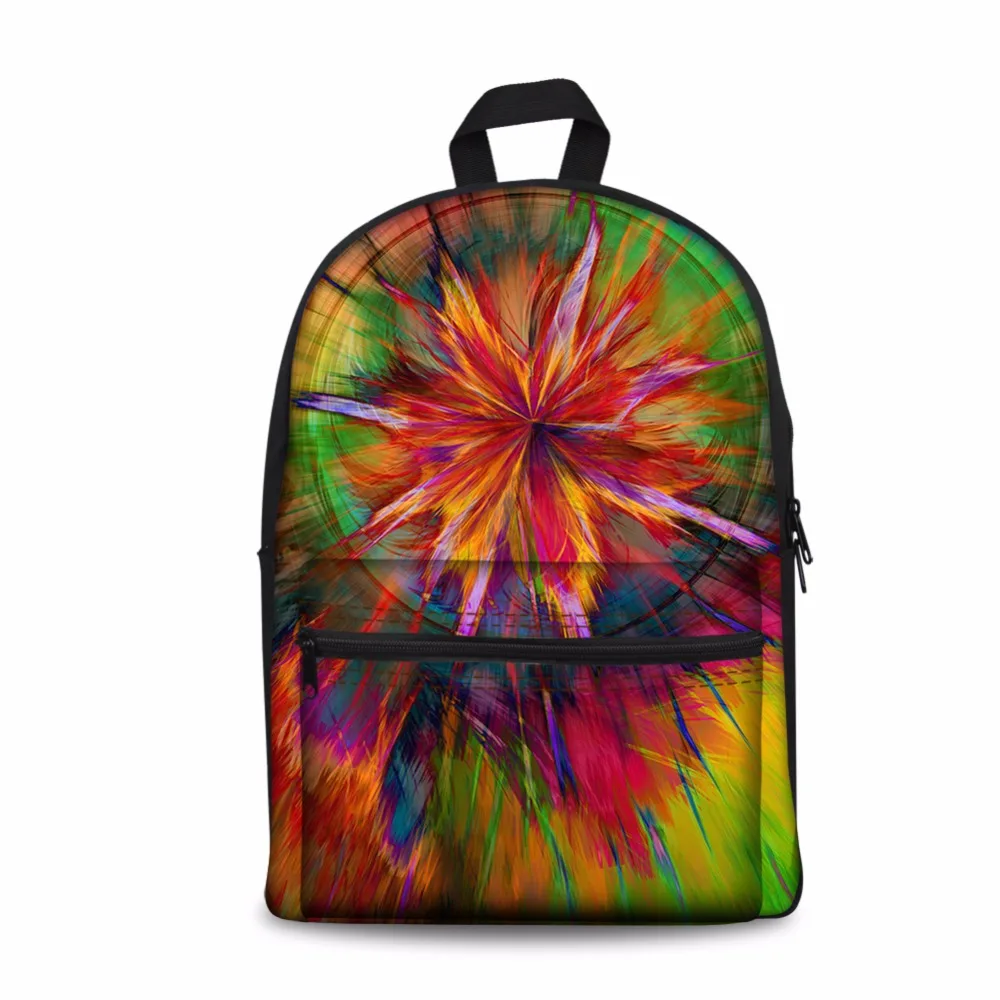 

Noisydesigns 3D Flower Print Women Casual Backpack Denim Printing School Backpack For Teenage Boys Girls Student Floral BackBag