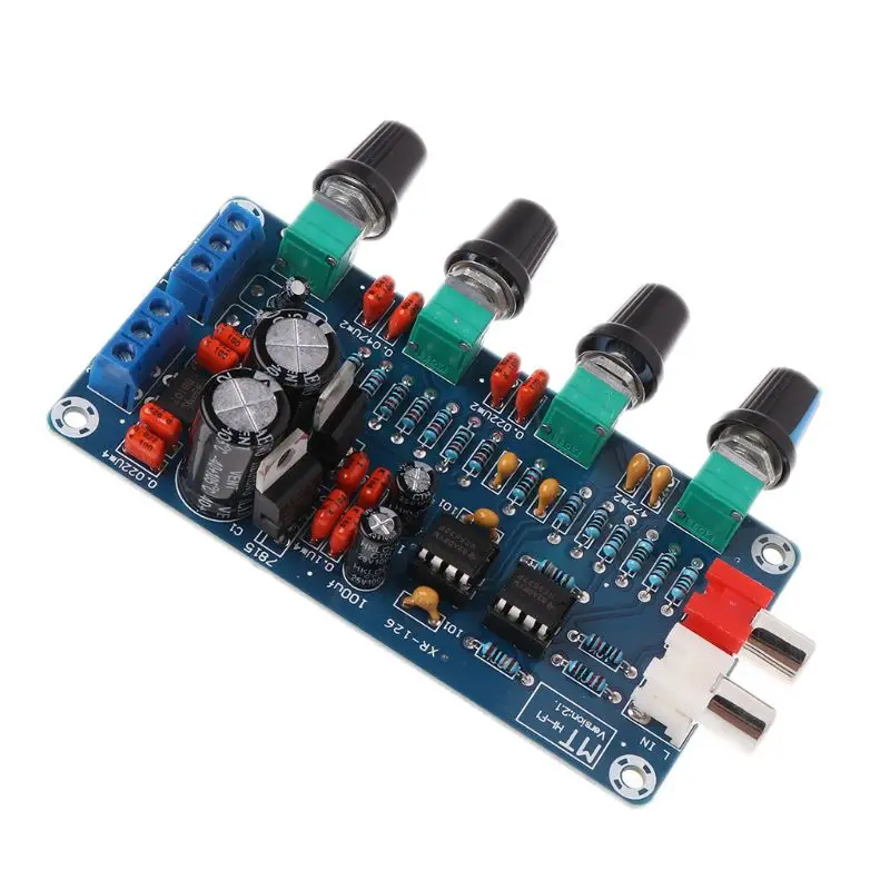 

Dual AC 12V-18V NE5532 Preamplifier Volume Tone Treble Midrange Bass Control Board DIY Kits-#