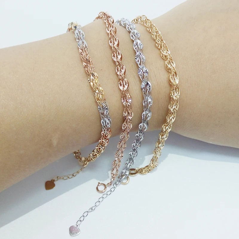 18k gold Pteris chain bracelet (13)