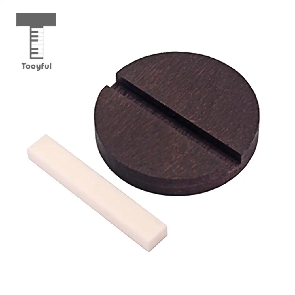 Guitar Rosewood Bridge&Bone Bridge Saddle for 3 String Cigar Box Guitar Ukulele Parts