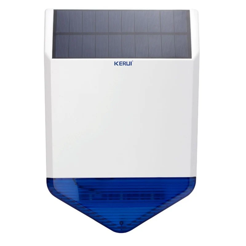 imágenes para KERUI Nueva Llegada! solar sirena exterior inalámbrica de alarma antirrobo Magnético Flash sonido sirena luz de carga de energía de alarma gsm sistema imágenes para KERUI Nueva Llegada! solar sirena exterior inalámbrica de alarma antirrobo Magnético Flash sonido sirena luz de carga de energía de alarma gsm sistema