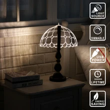 Декор Светильник зонтик древесины дерева светлые Акриловые светильники для 3D светодиодный Иллюзия света светодиодный современной жизни настольная лампа Micro USB ночник IY804007