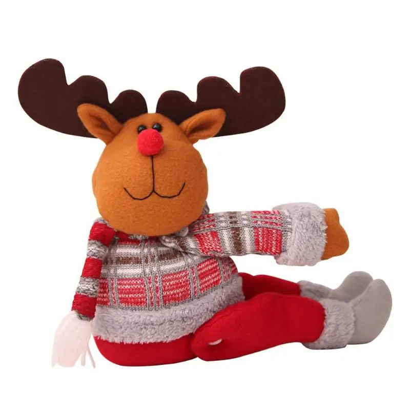 Рождественская Пряжка для штор, украшения для дома, принадлежности Санта Клауса, декор окна, рождественский подарок для рождественского декора - Цвет: Elk A