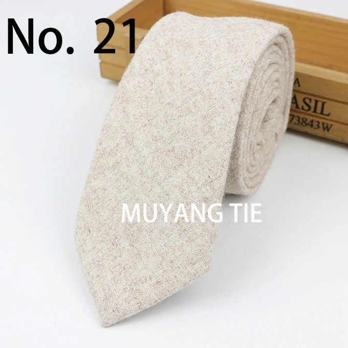 New Style Wool Viscose Tie 7cm Ties Fluffy Solid Color Corbata Slim Striped Necktie Cravat Clothing Accessories Warm Dot Ties