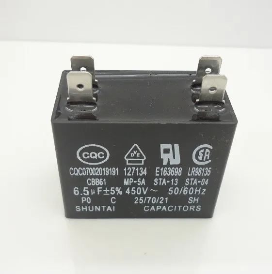 AirconditioningfancapacitorCBB6165UF450Vfourdoubleplug