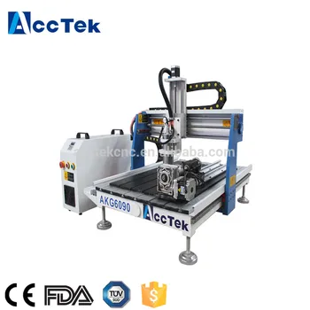 

Water cooling spindle 3D mini wood carving machine/plastic cutting and engraving cnc ruoter AKG6090