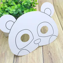 Маска для рисования граффити заготовка маски животных мультфильм детей окраска живопись маска вдохновляет воображение и творческие способности вашего ребенка