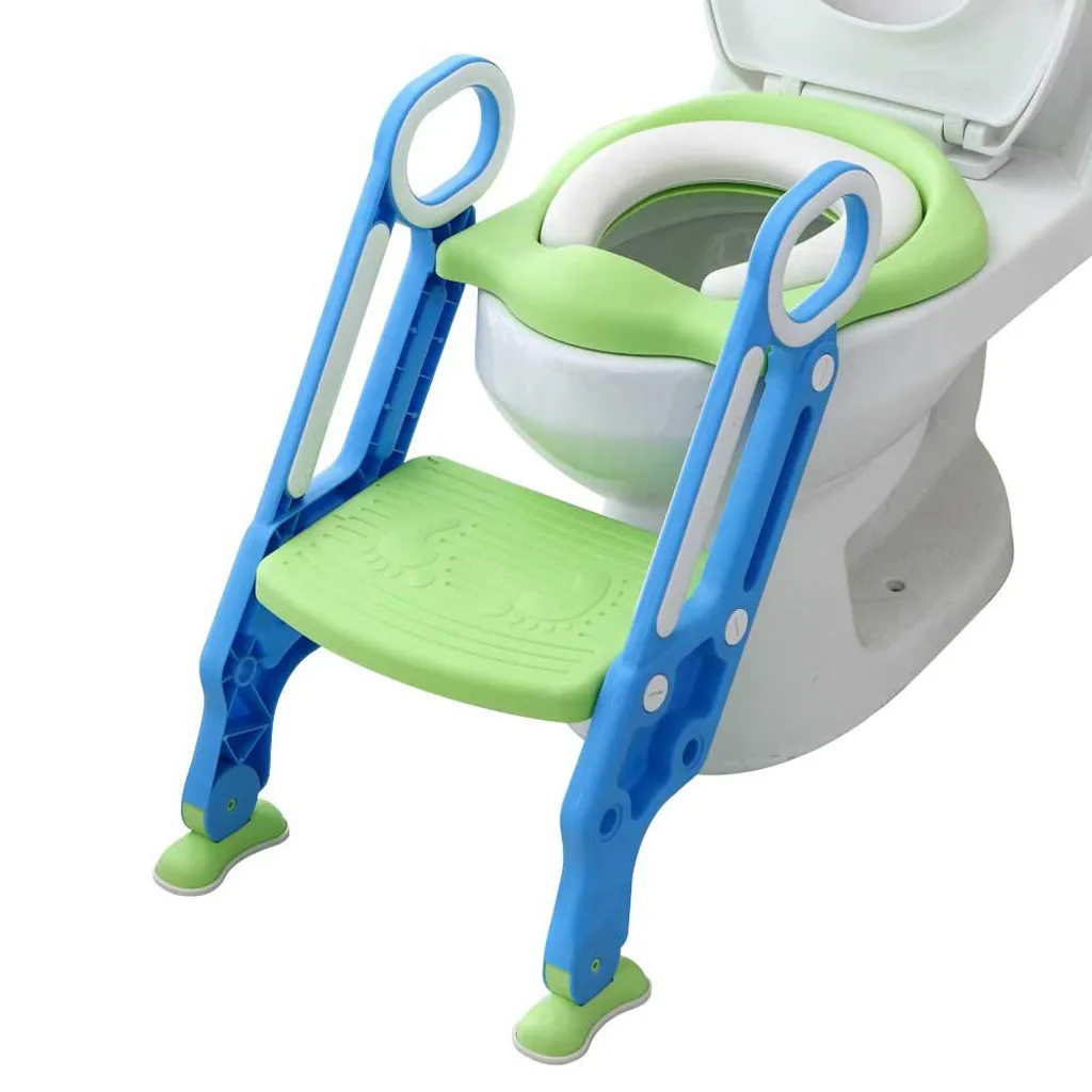 

Baby Child Potty Toilet Trainer Seat Step Stool Ladder Adjustable Training Chair Convenient Efficient Training Toliet Chair