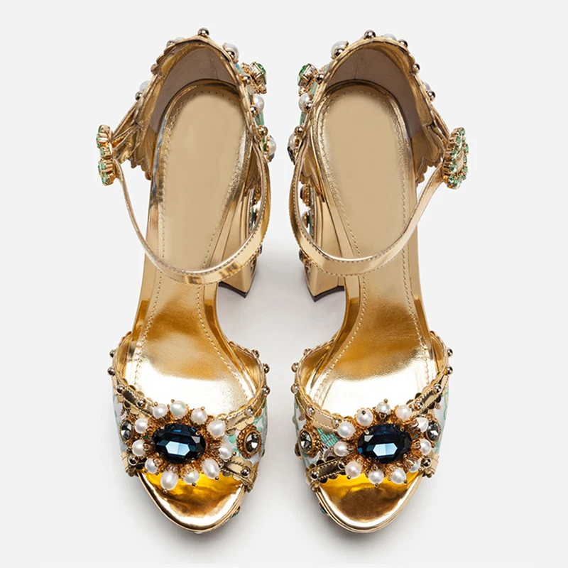 Jady/Летние босоножки ручной работы с розами; пикантные женские туфли-лодочки на платформе с высоким массивным каблуком и открытым носком; обувь Mary Jane; женские сандалии-гладиаторы