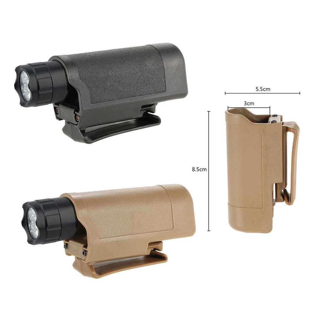 

Adjustable Holder Led Belt Case Flashlight Pouch Outdoor Protective Camping Army Accessories Carry Plastic Holster Hiking