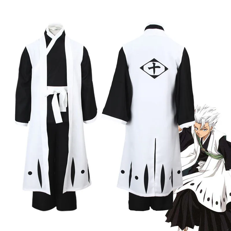 

Anime Bleach Costumes Die pa Hitsugaya Toushirou Cosplay Japanese men's kimono set for Halloween Cosplay