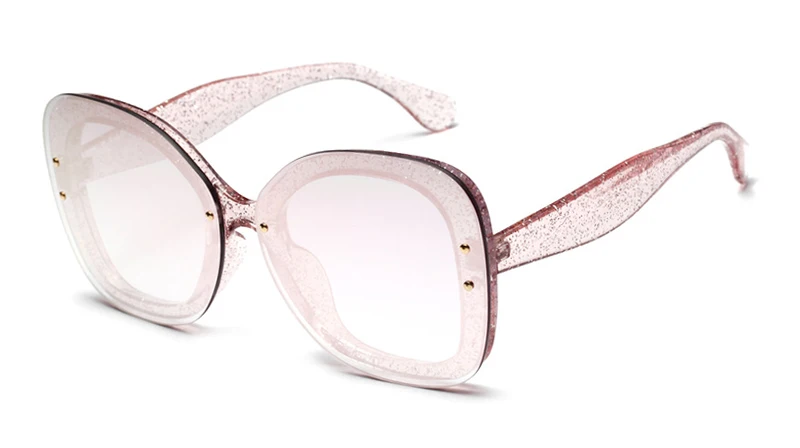 Последние модные солнцезащитные очки Для женщин Flat Top Стиль бренд Дизайн Винтаж Солнцезащитные очки женские блестящие заклепки Оттенки