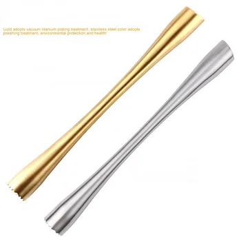 

New plus long stainless steel bartender Cocktail popsicle bar tool Ice Crusher Stir Muddler Caipirinha Pestles
