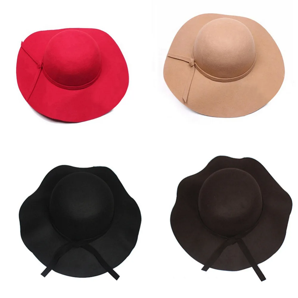 Woman's Elegant Fedoras 2018 New Arrive Women's Solid Sweet Holiday