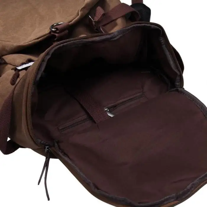 Для мужчин Винтаж холст рюкзак для ноутбука плеча вещевой мешок новый